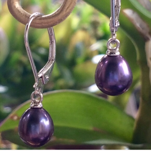 Fine Jewelry Jewelry - NEW Pearl Sterling Leverback Earrings